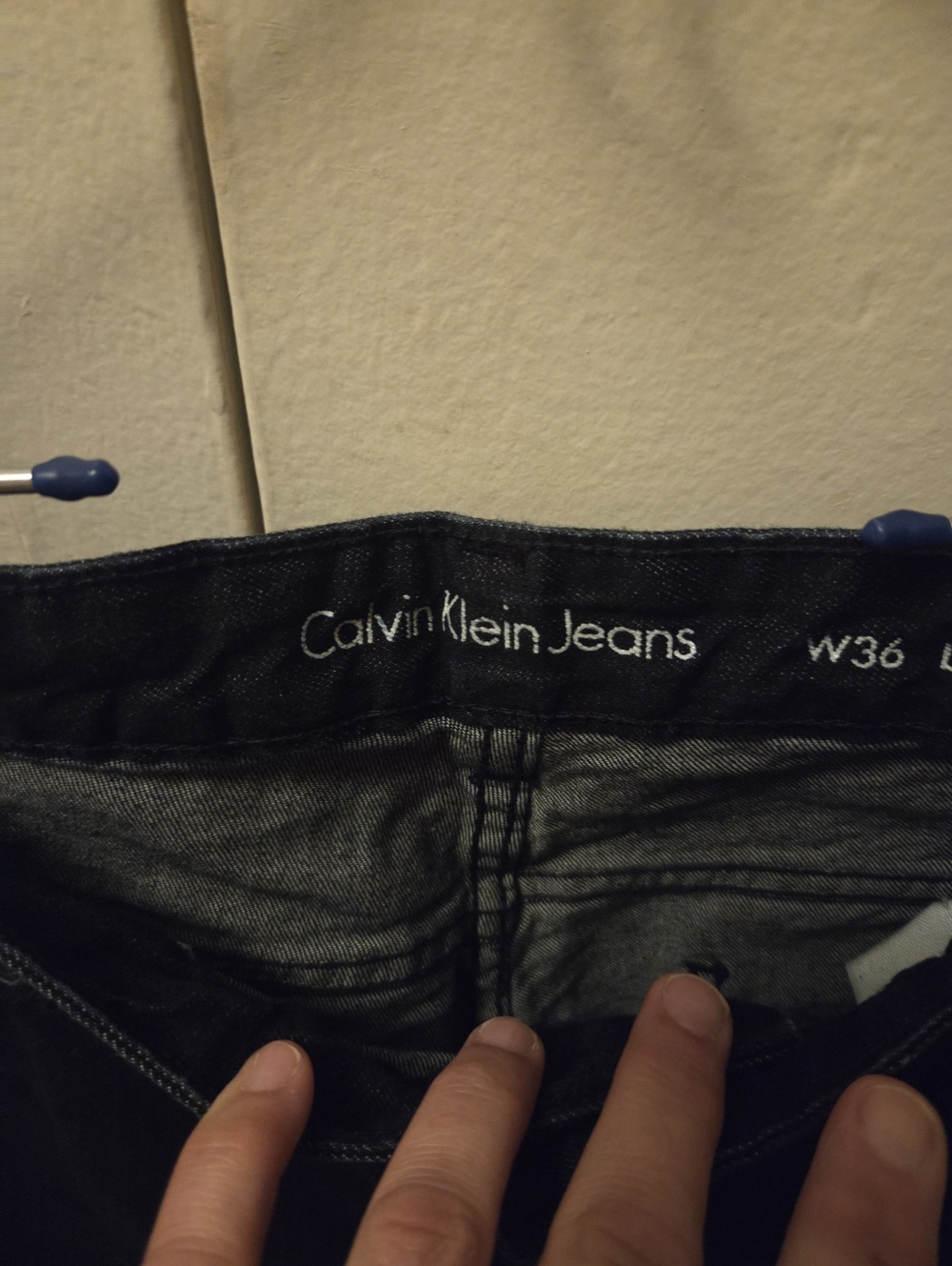 Calvin Klein Jeans Men's Deep Blue Slim Straight Jeans